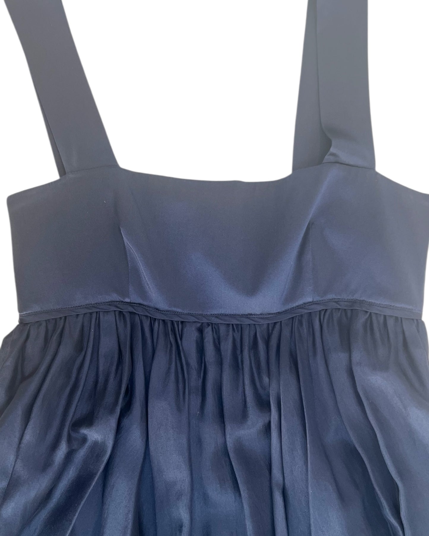 Vintage DKNY Navy Blue Silk Dress