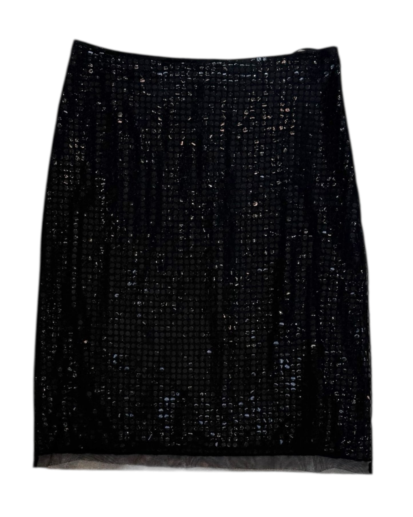 Vintage Vivienne Tam Black Sequin Skirt