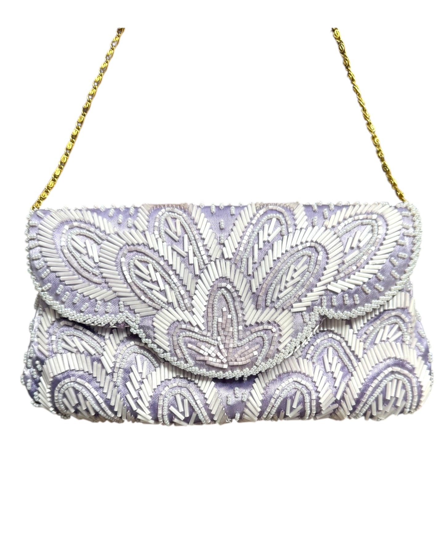 Vintage Purple Beaded Purse