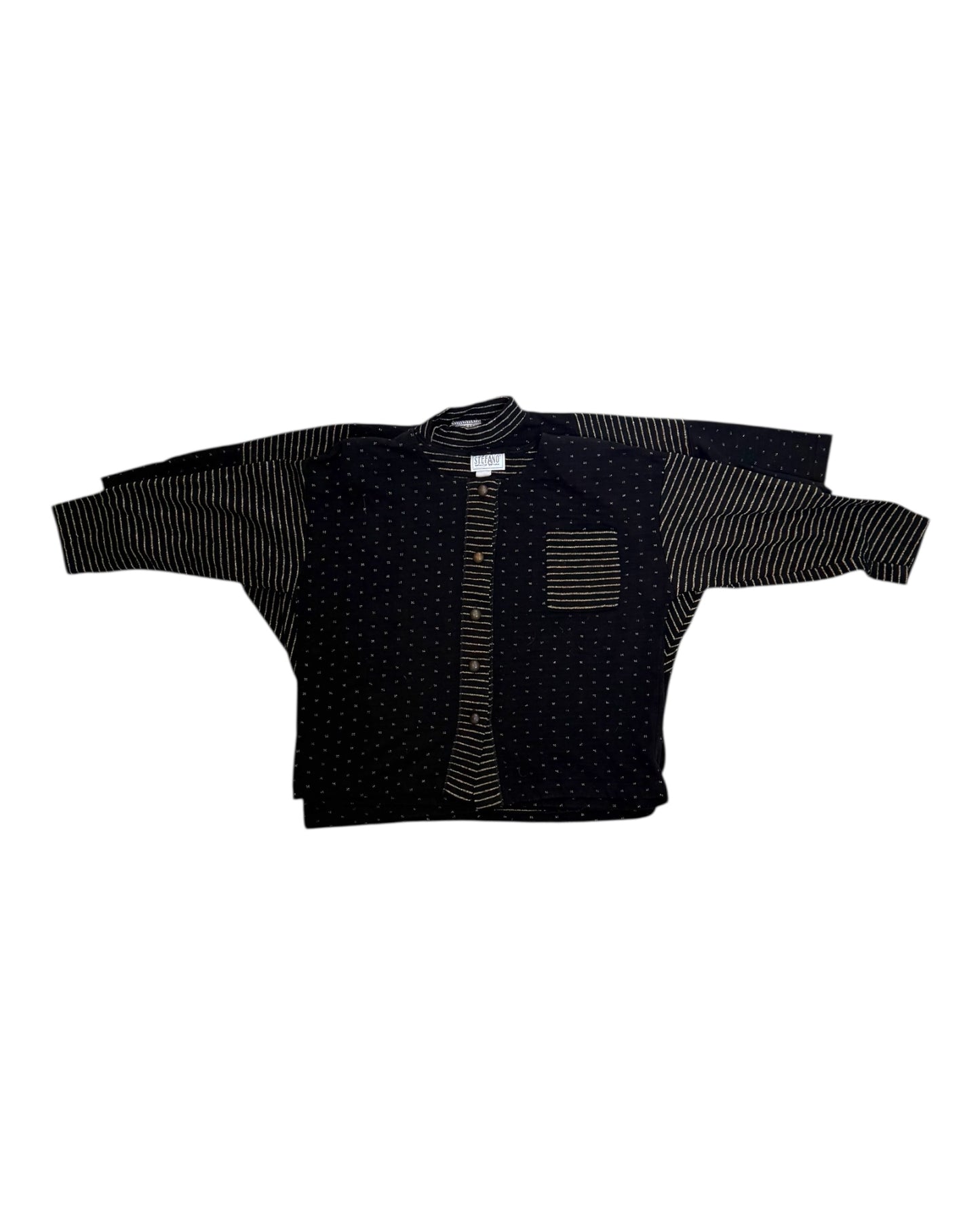 Vintage 1980s Black and Gold Sweater Set