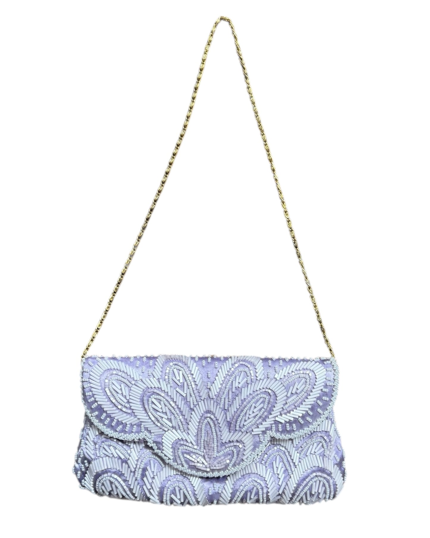 Vintage Purple Beaded Purse