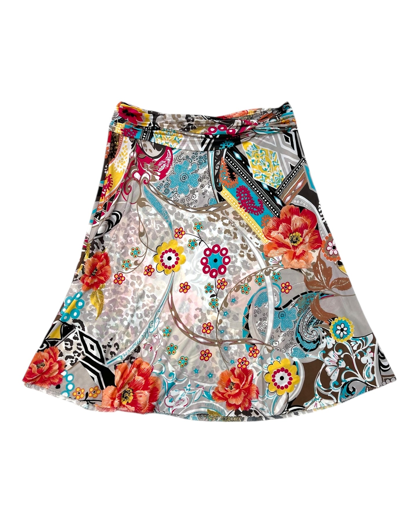Vintage Blumarine Knee-Length Floral Skirt