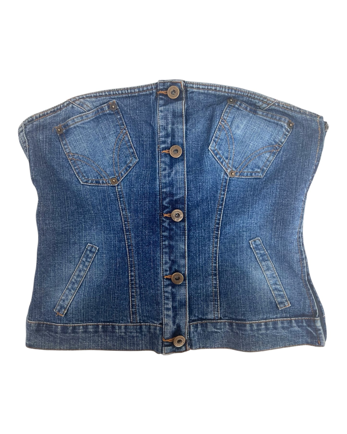 Vintage D&G Denim Corset Top