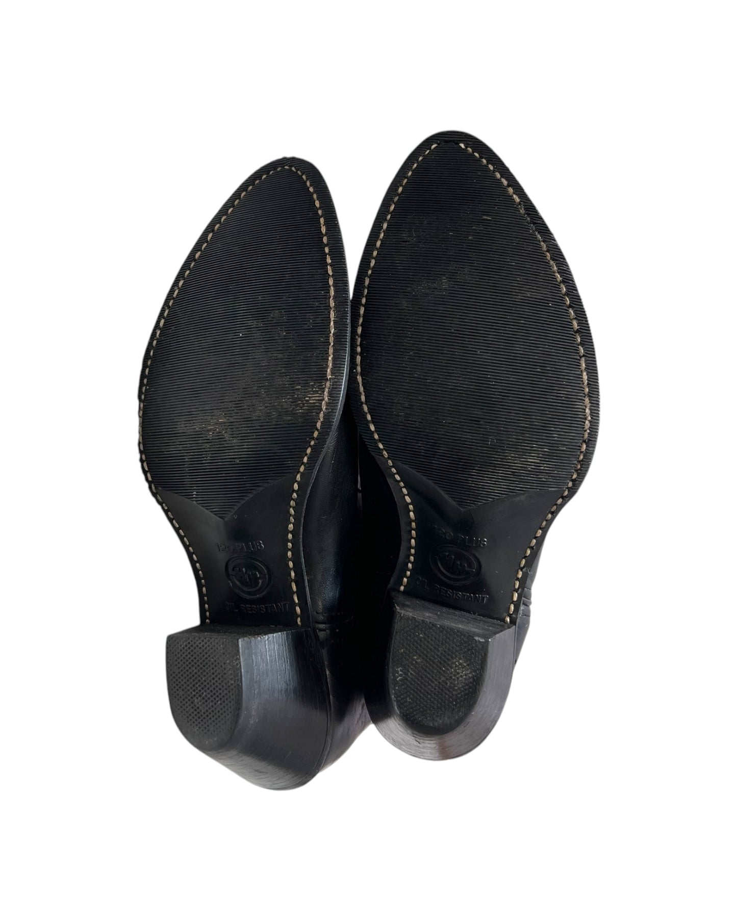 Vintage Harley Davidson Metal-Toe Black Cowboy Boots