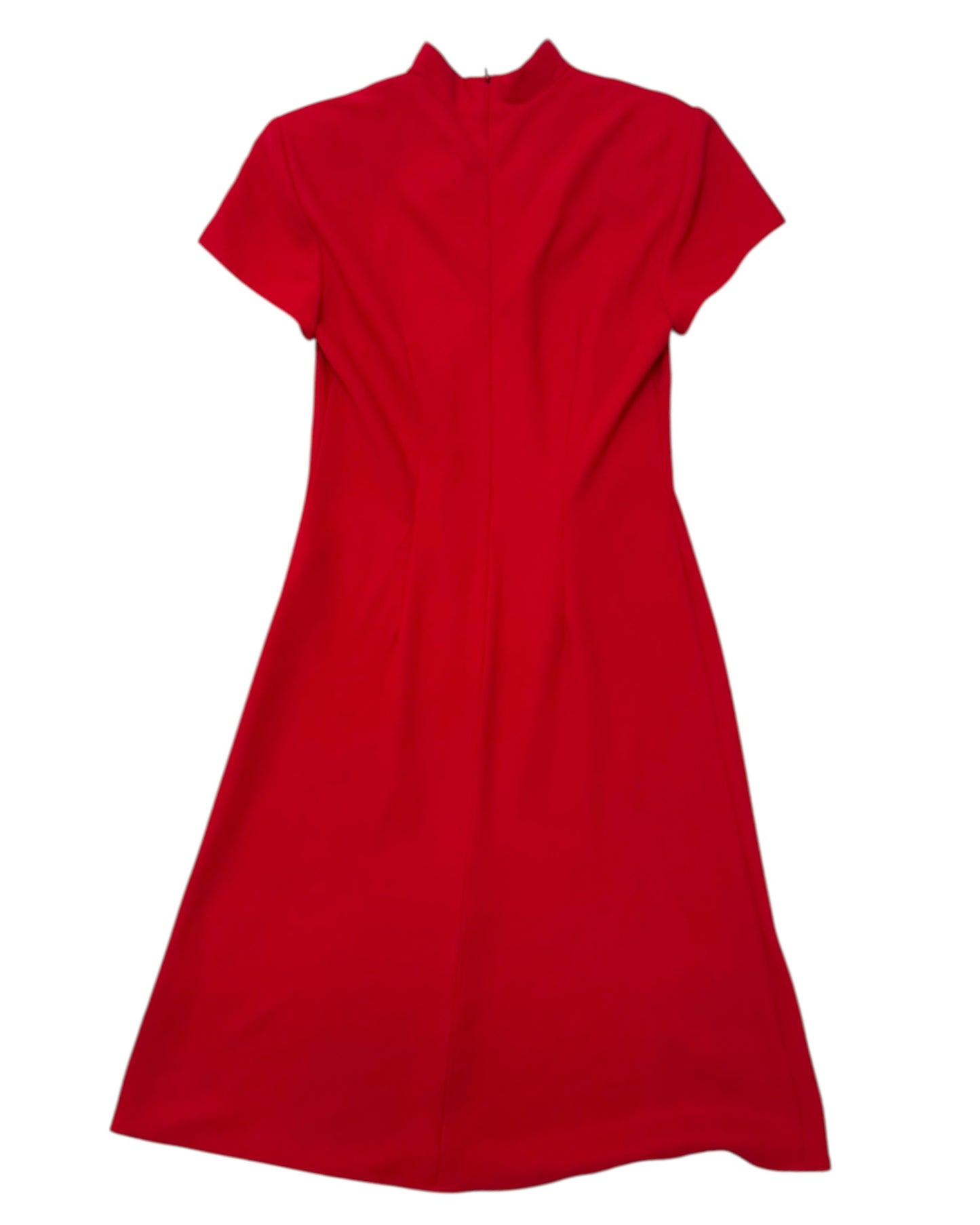 Vintage Red Embroidered Dress