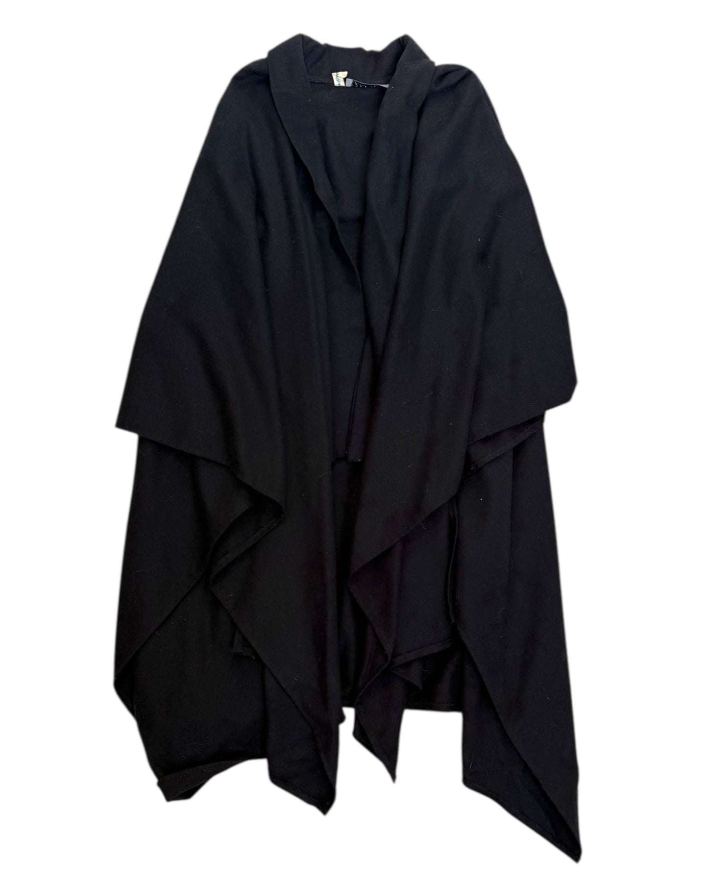 Vintage Black Wool Cape