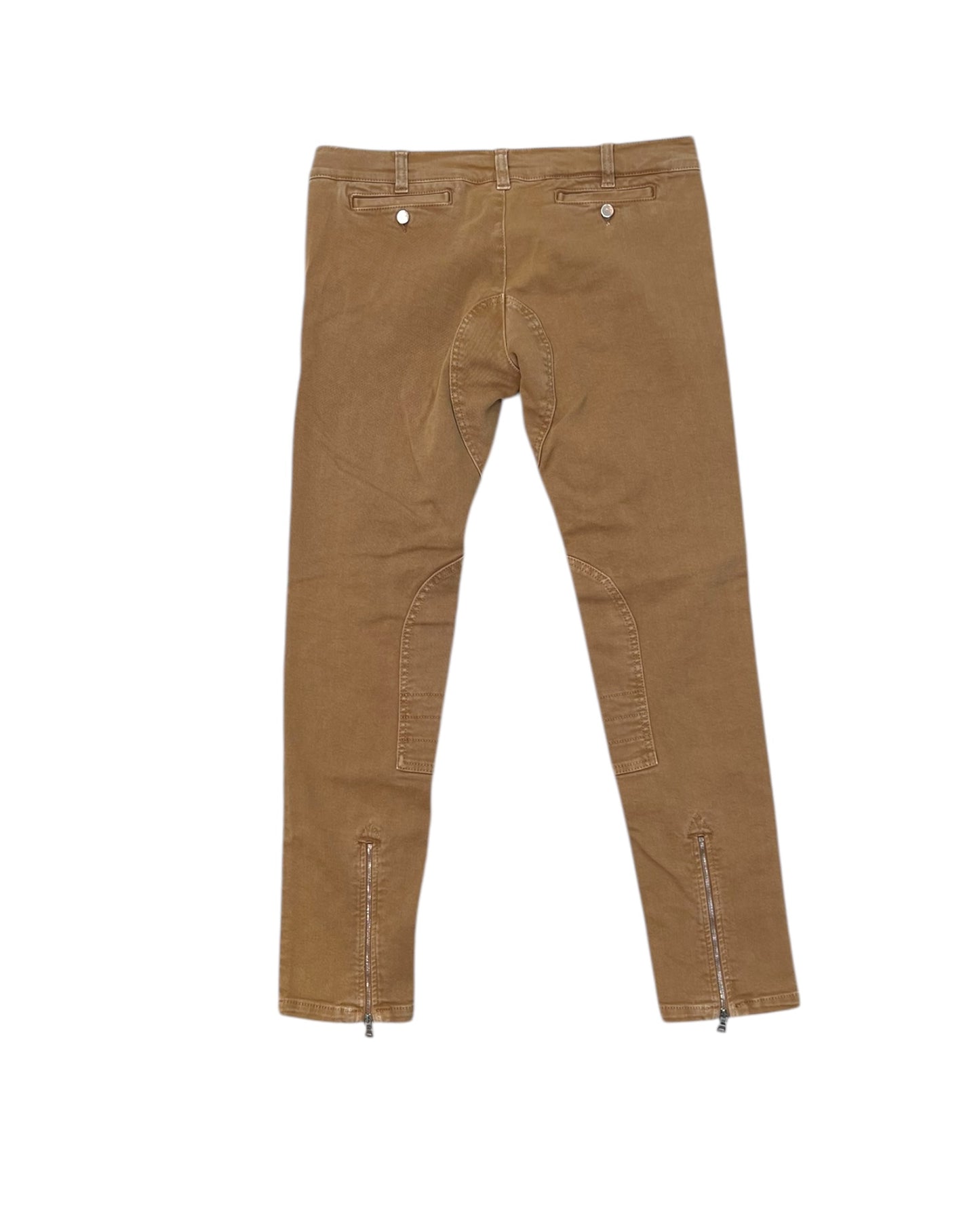 Vintage Prada Skinny Low-Rise Moto Jeans