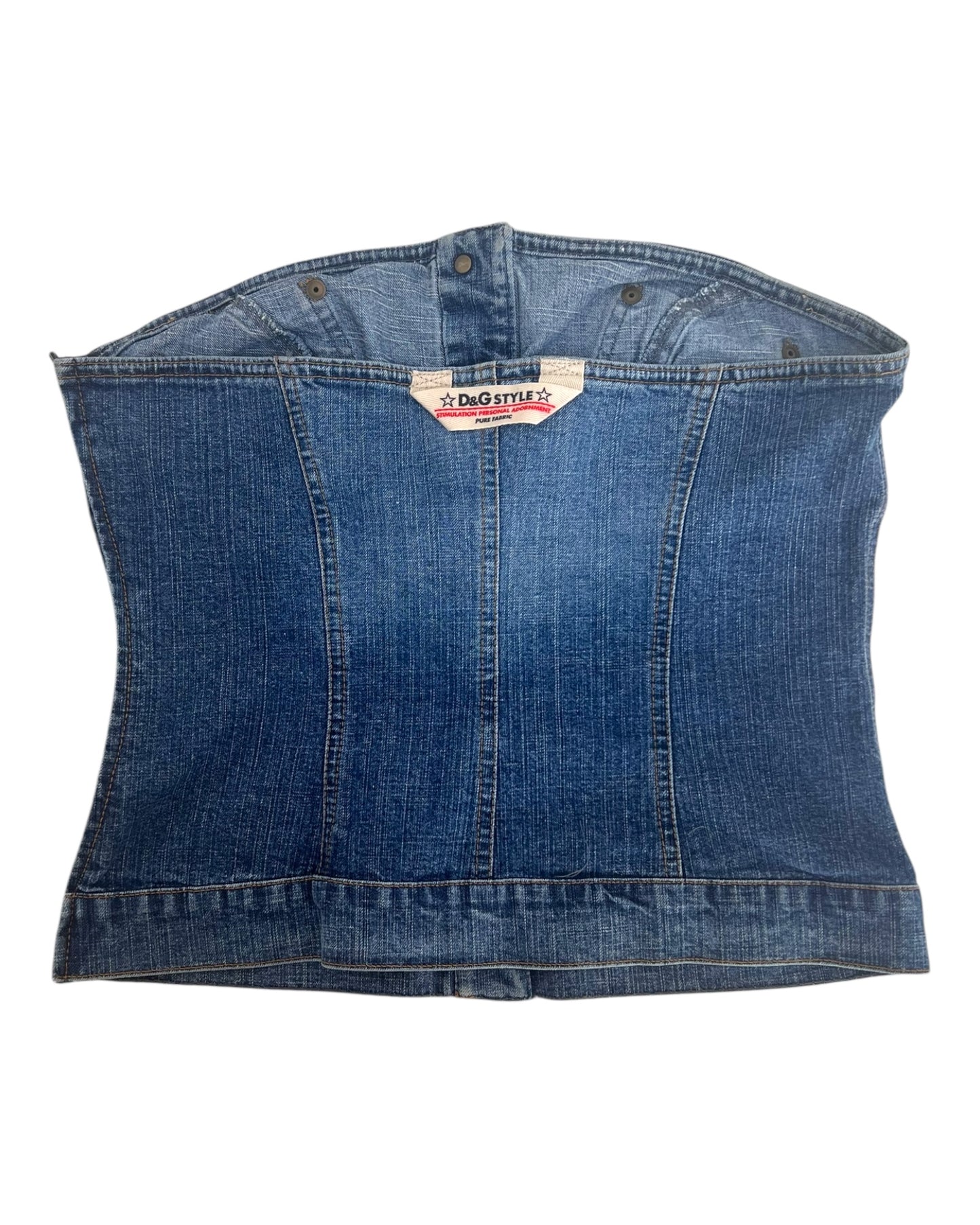 Vintage D&G Denim Corset Top