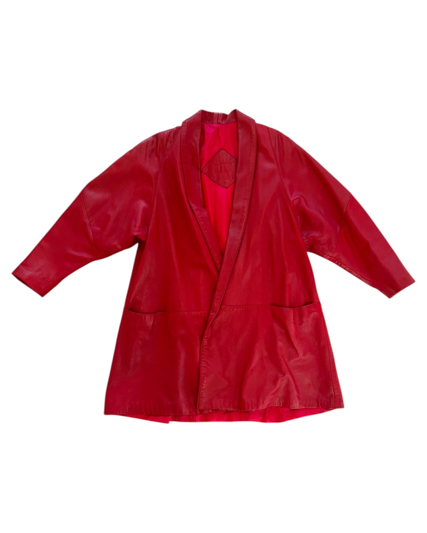 Vintage Red Leather Jacket