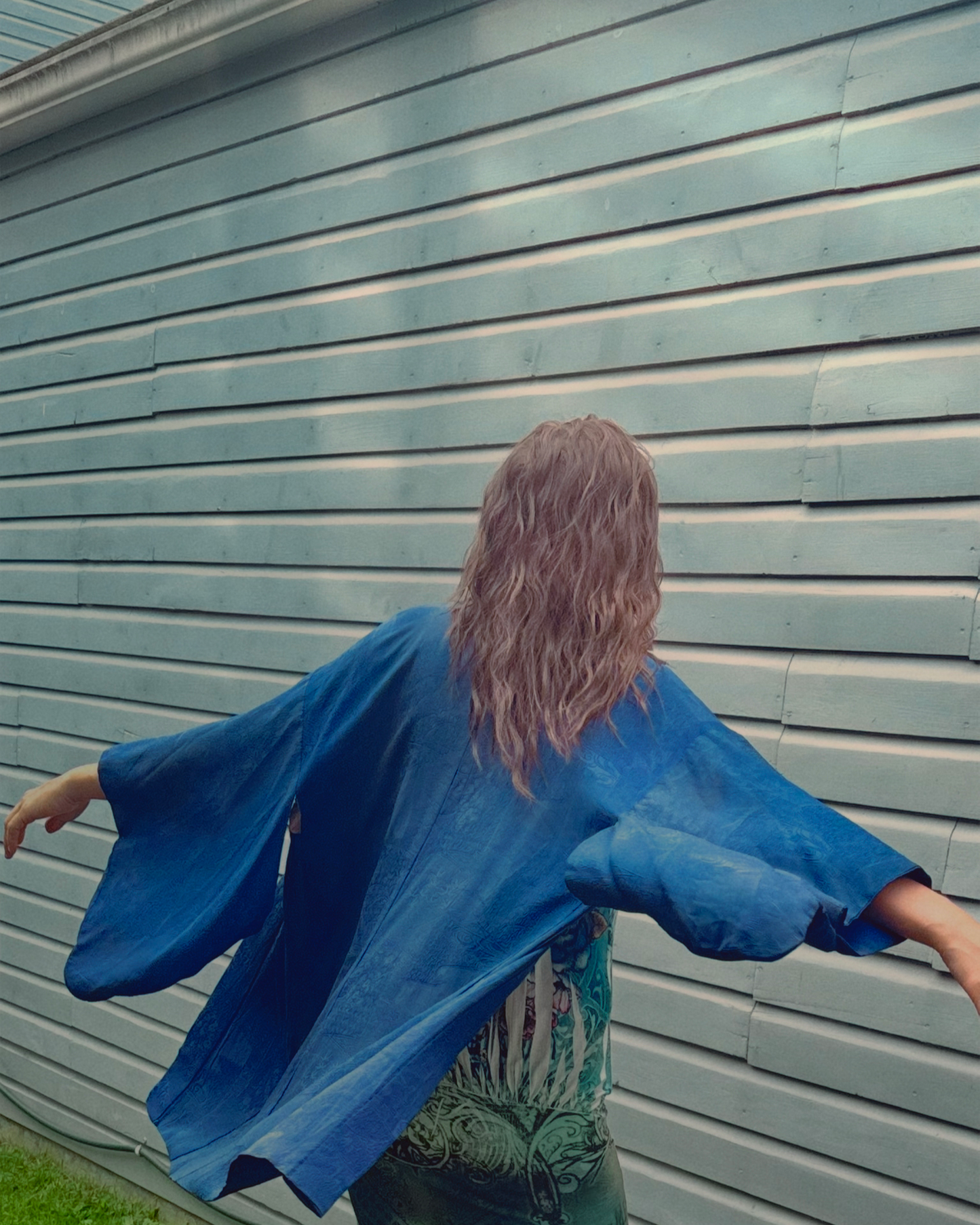 Vintage Blue Kimono