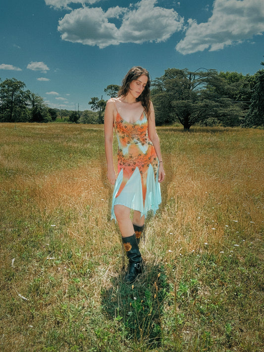 Vintage Sue Wong Beaded Silk Dress