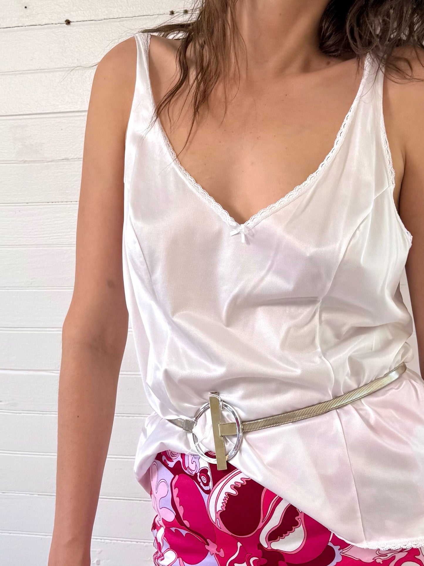 Vintage Vanity Fair White Silky Tank Top