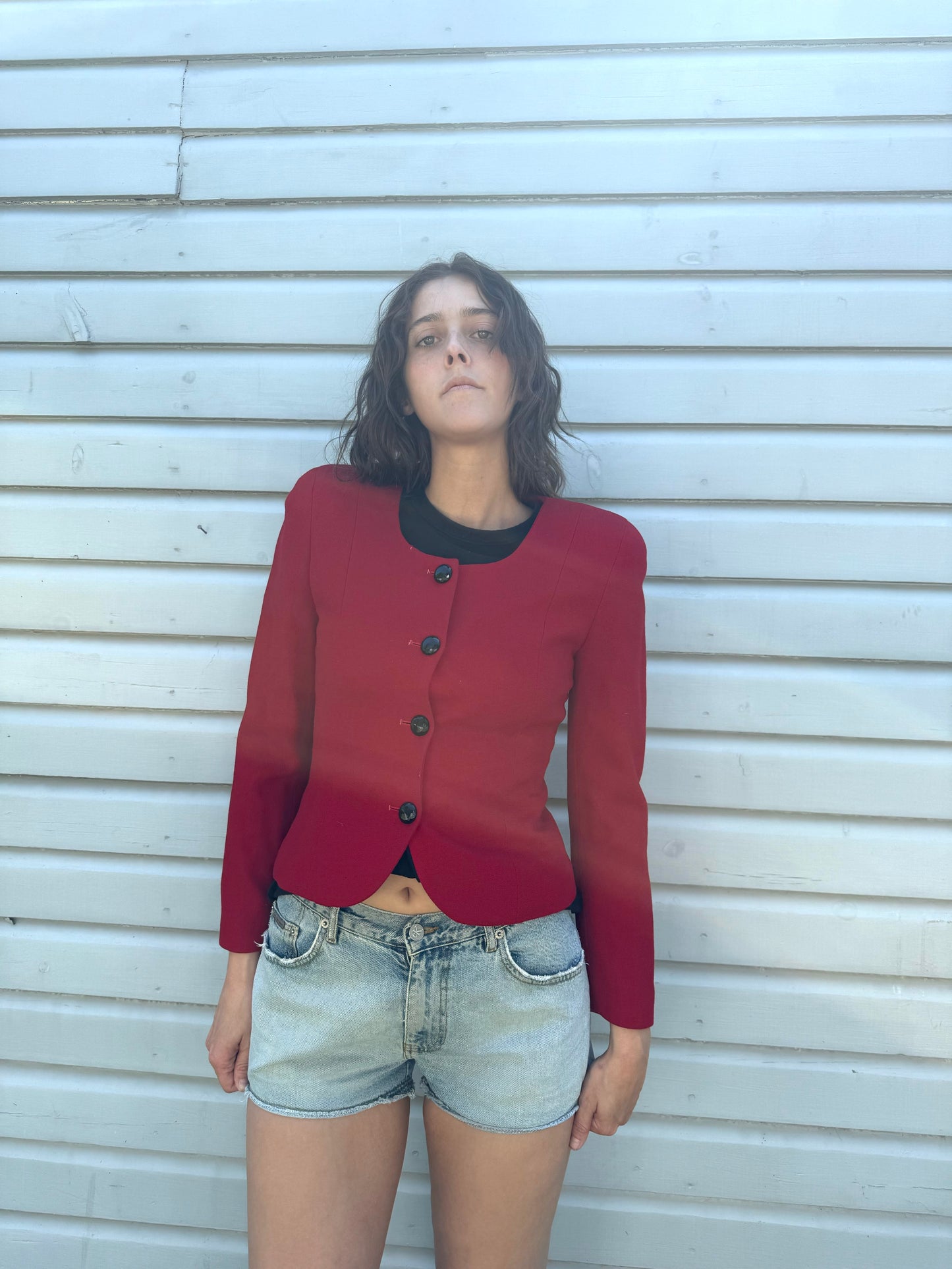 Vintage Christian Dior Classic Red Evening Jacket