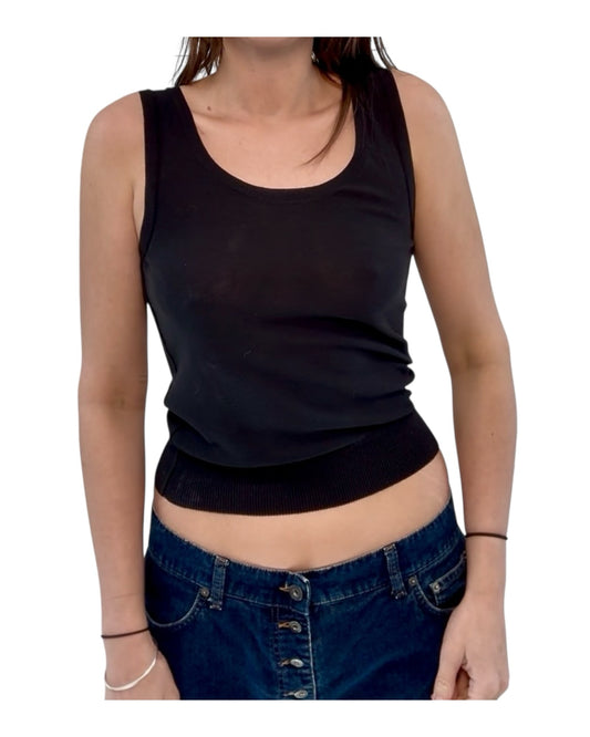 Vintage Sonia Rykiel Black Tank Top