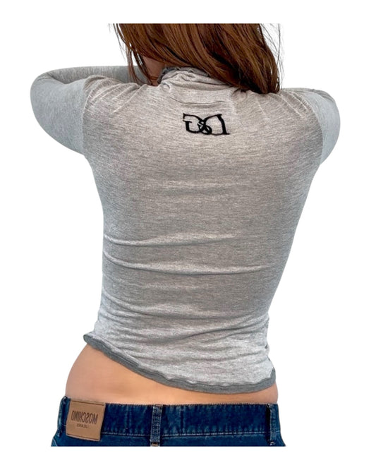 Vintage D&G Grey Turtleneck Top