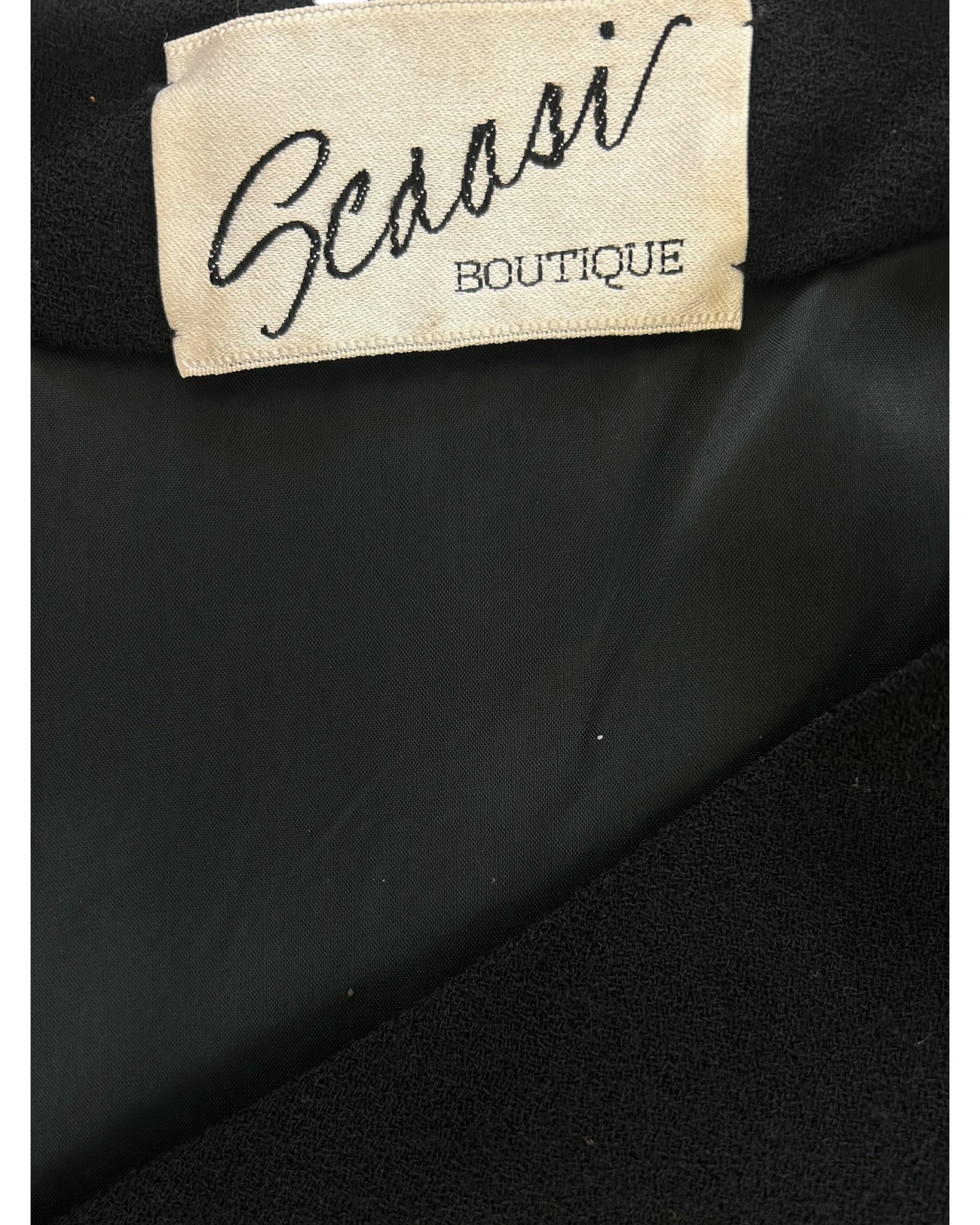 Vintage Scaasi Black Cocktail Dress