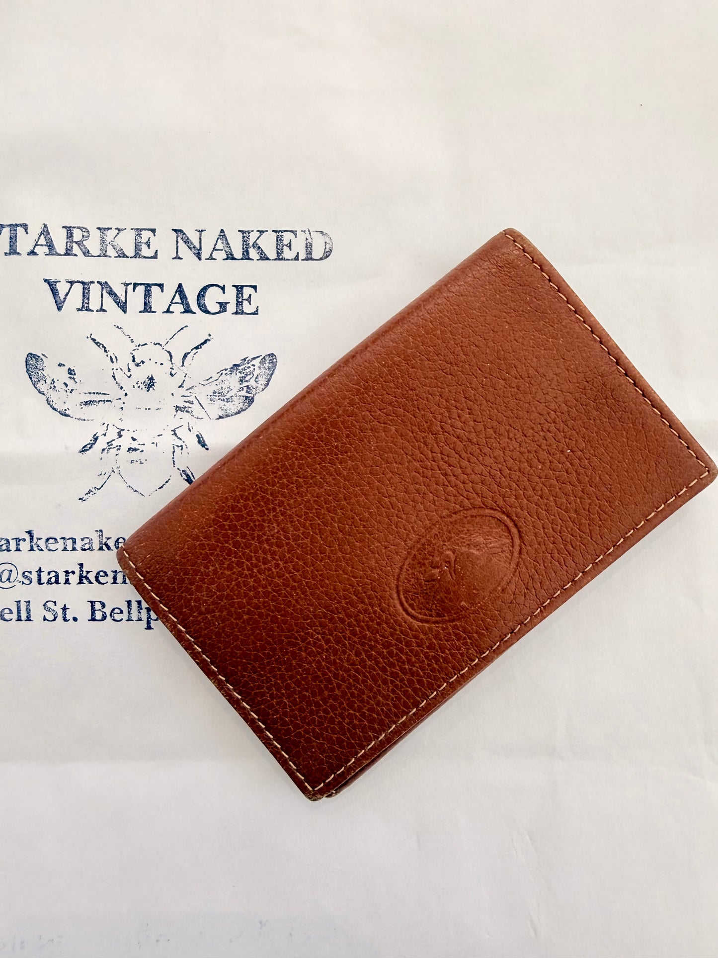 Vintage Longchamp Brown Leather Wallet