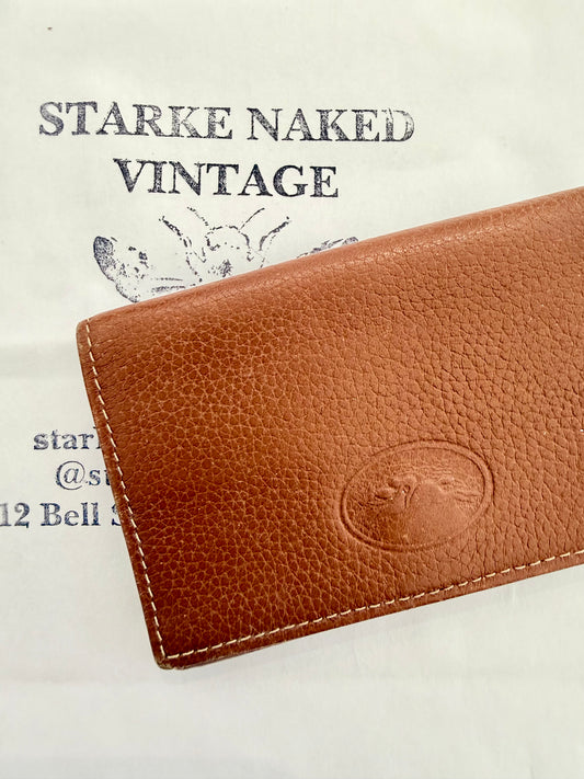 Vintage Longchamp Brown Leather Wallet