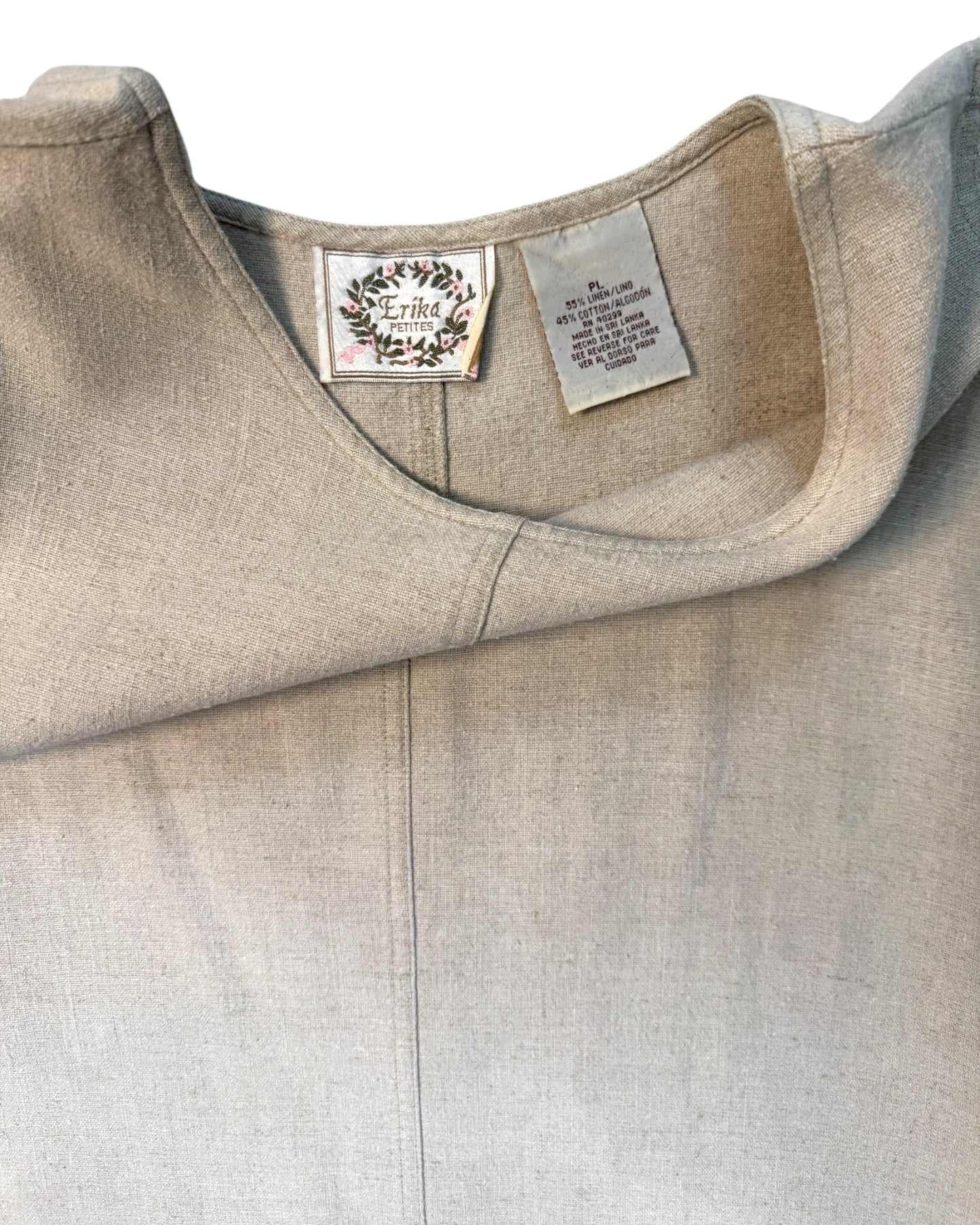 Vintage Linen Tunic Dress