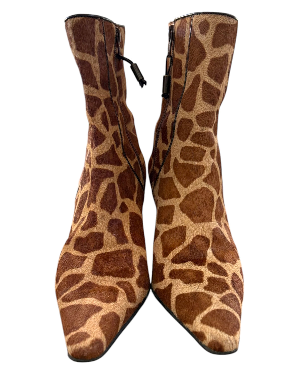 Pre-Loved Lauren Ralph Lauren Animal Print Calfskin Booties