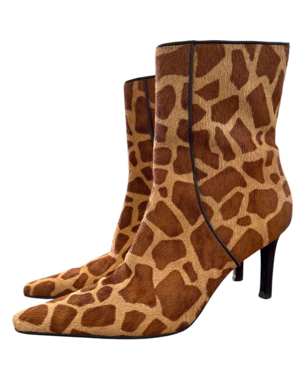 Pre-Loved Lauren Ralph Lauren Animal Print Calfskin Booties
