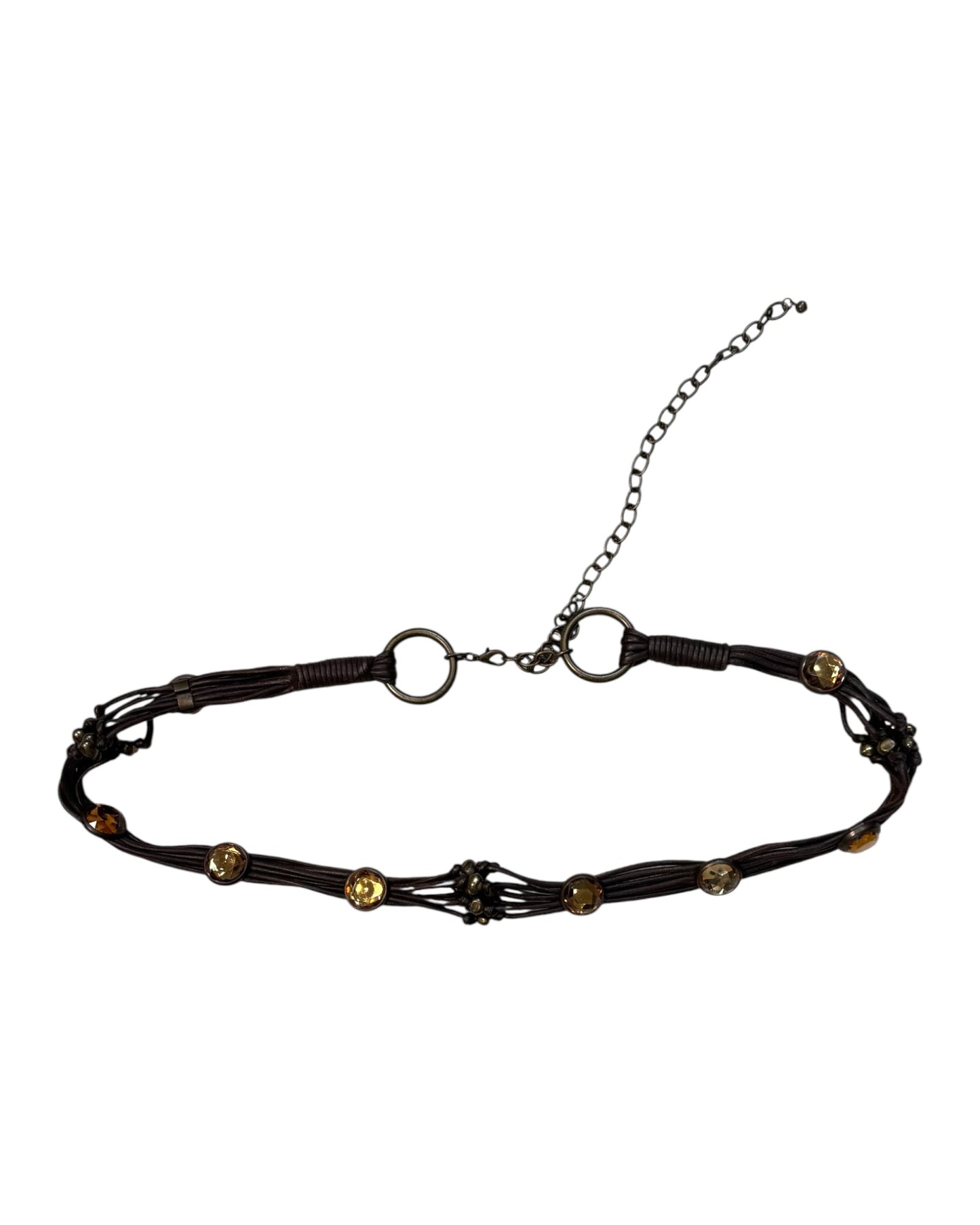 Vintage Brown Leather Waist Belt