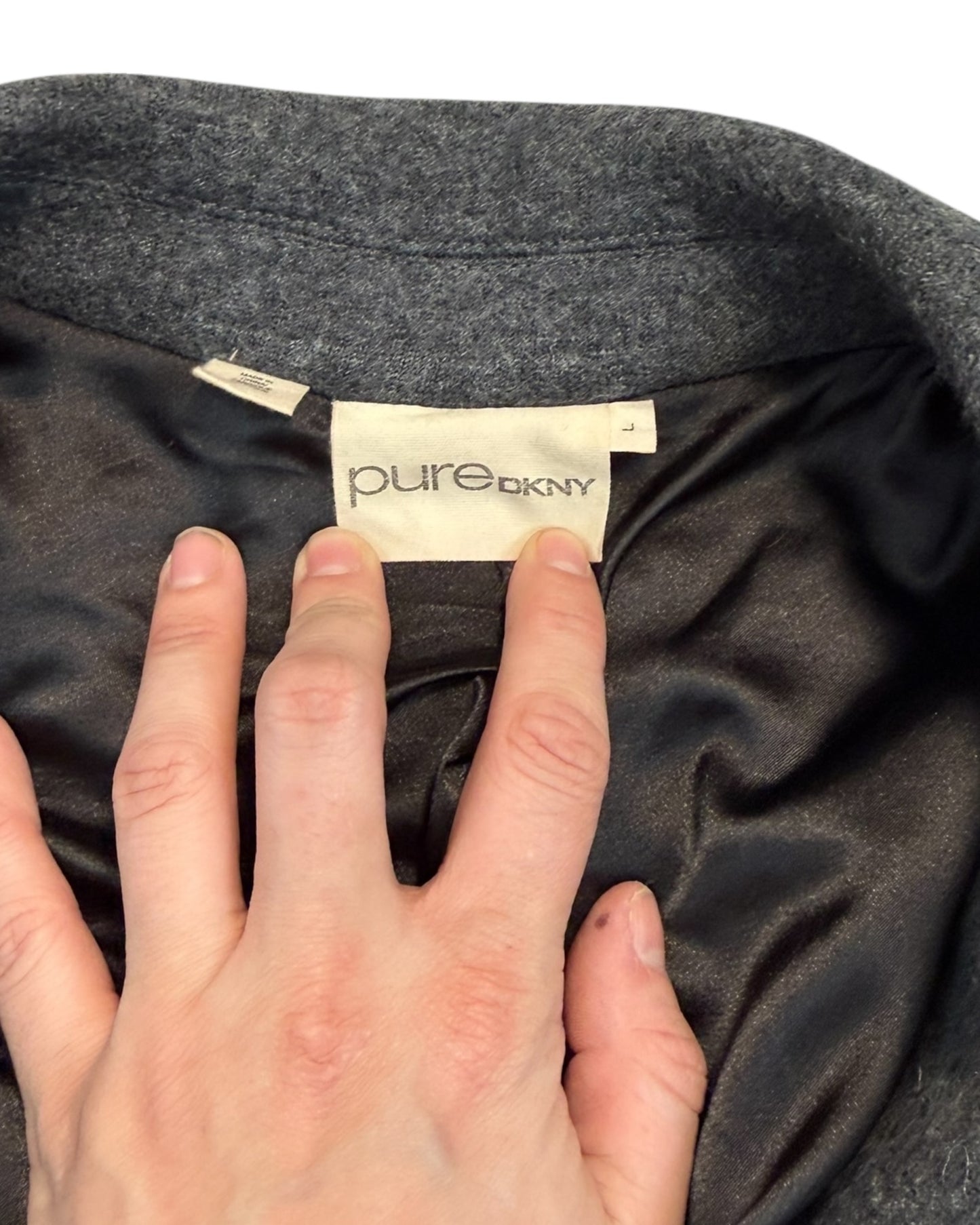 Vintage DKNY Grey Wool Blazer