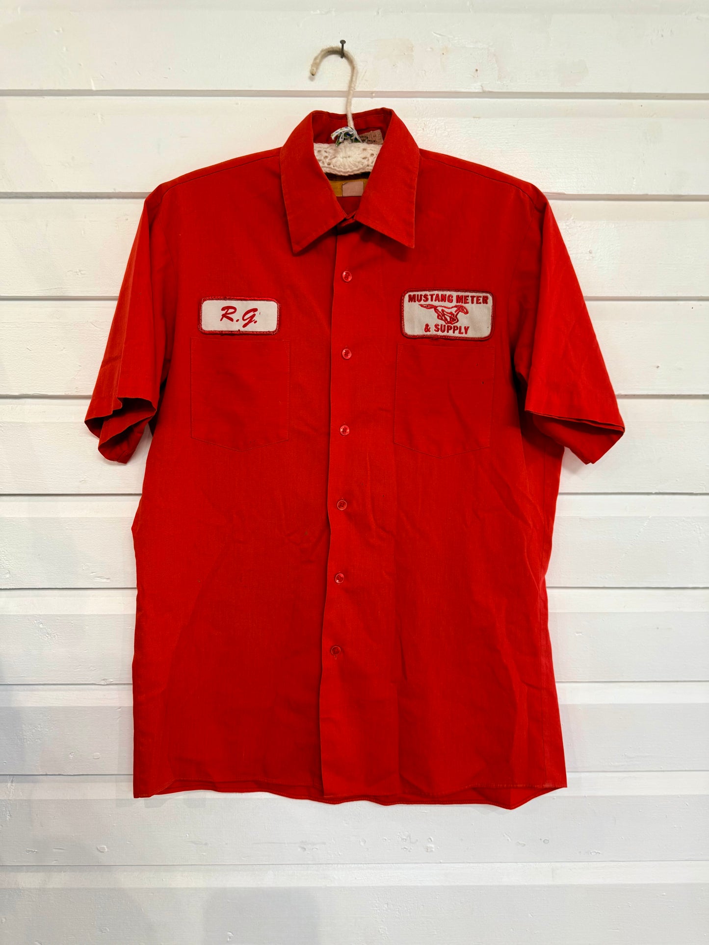 Vintage Red Mechanic's Shirt