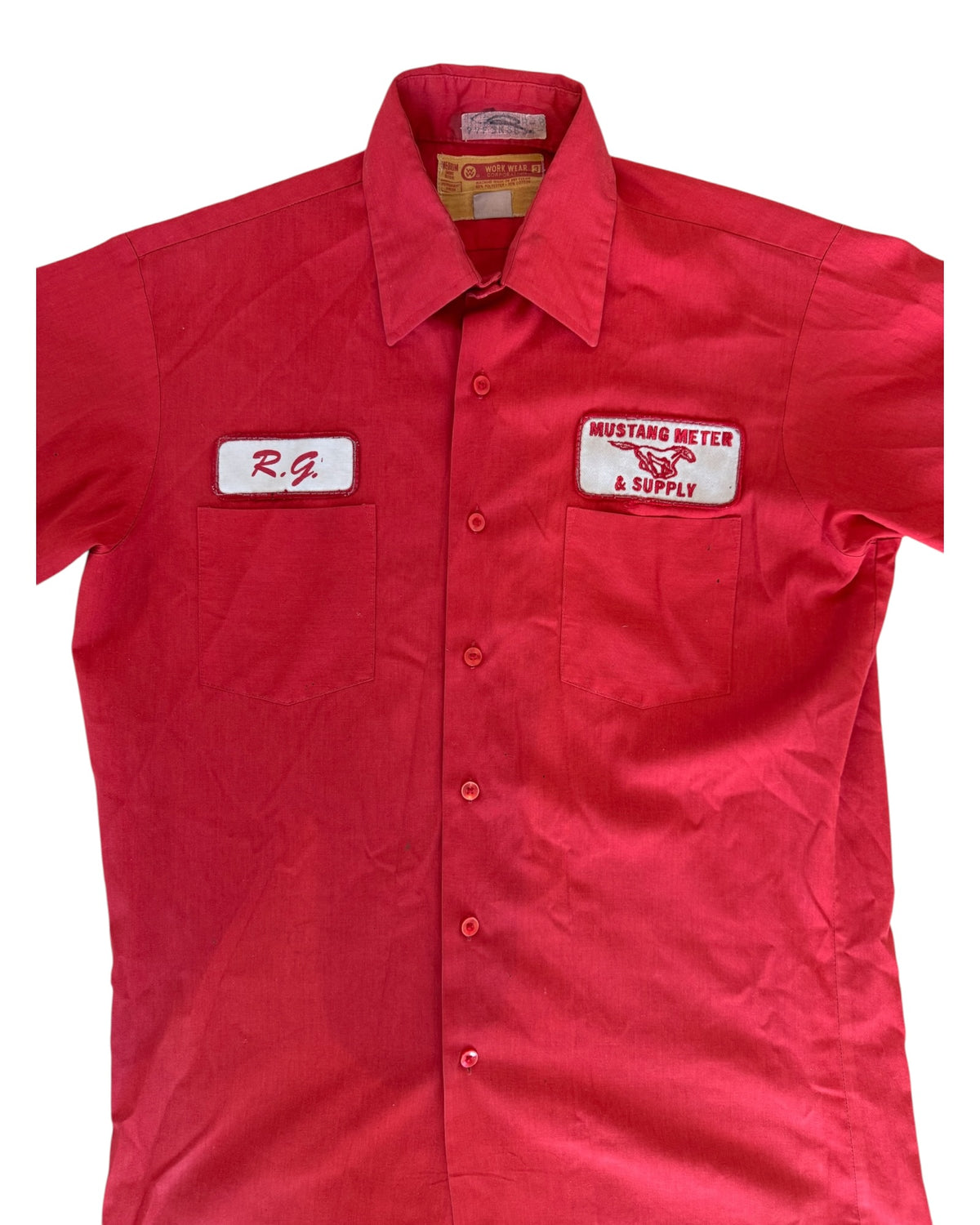 Vintage Red Mechanic's Shirt