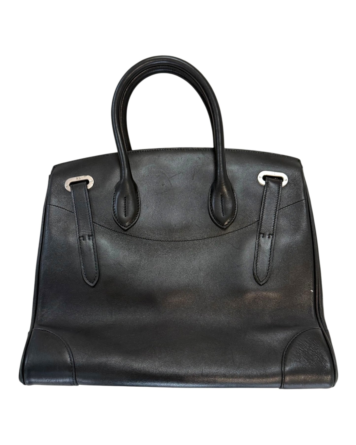 Vintage Ralph Lauren Soft Ricky 33 Bag in Black Leather