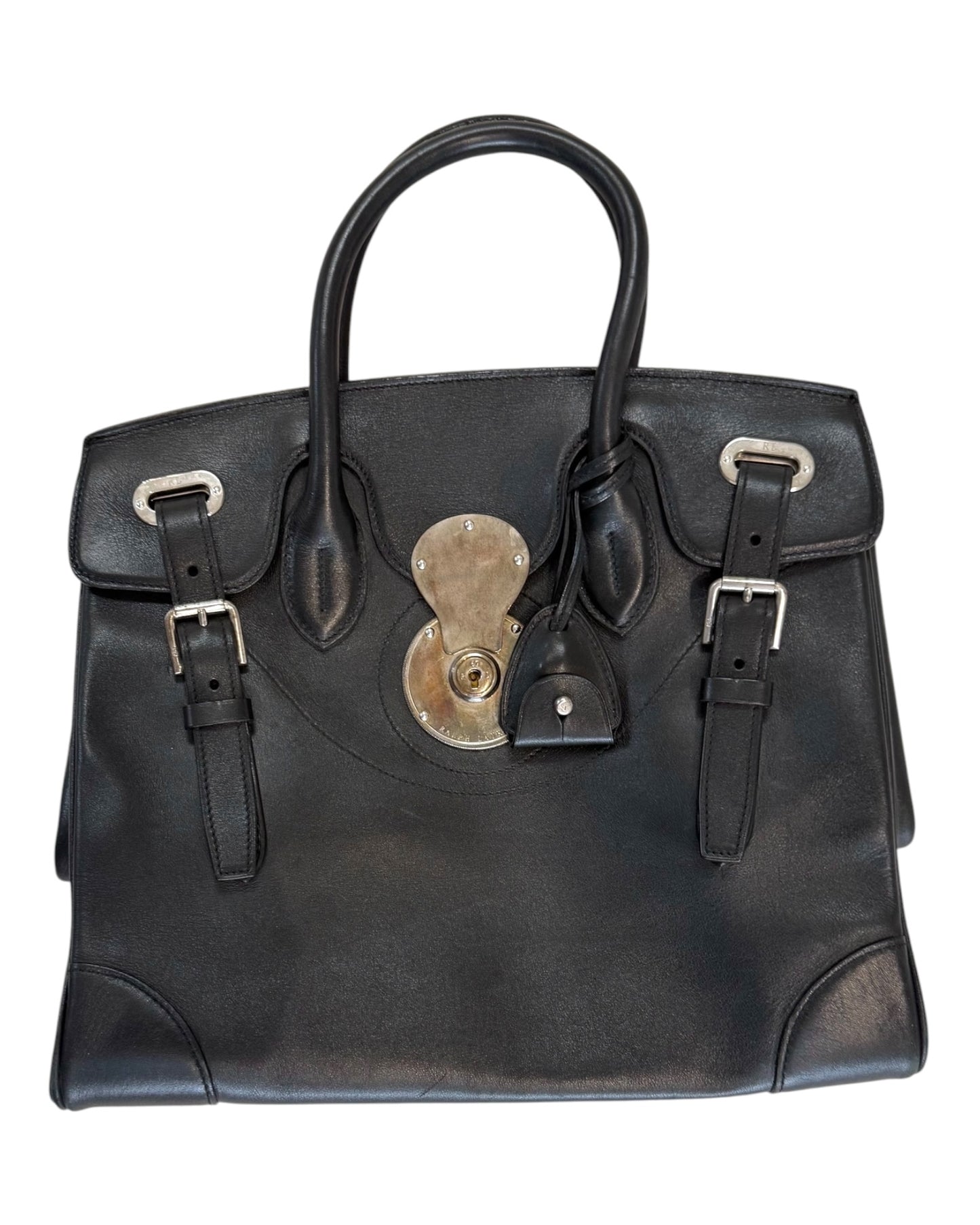 Vintage Ralph Lauren Soft Ricky 33 Bag in Black Leather