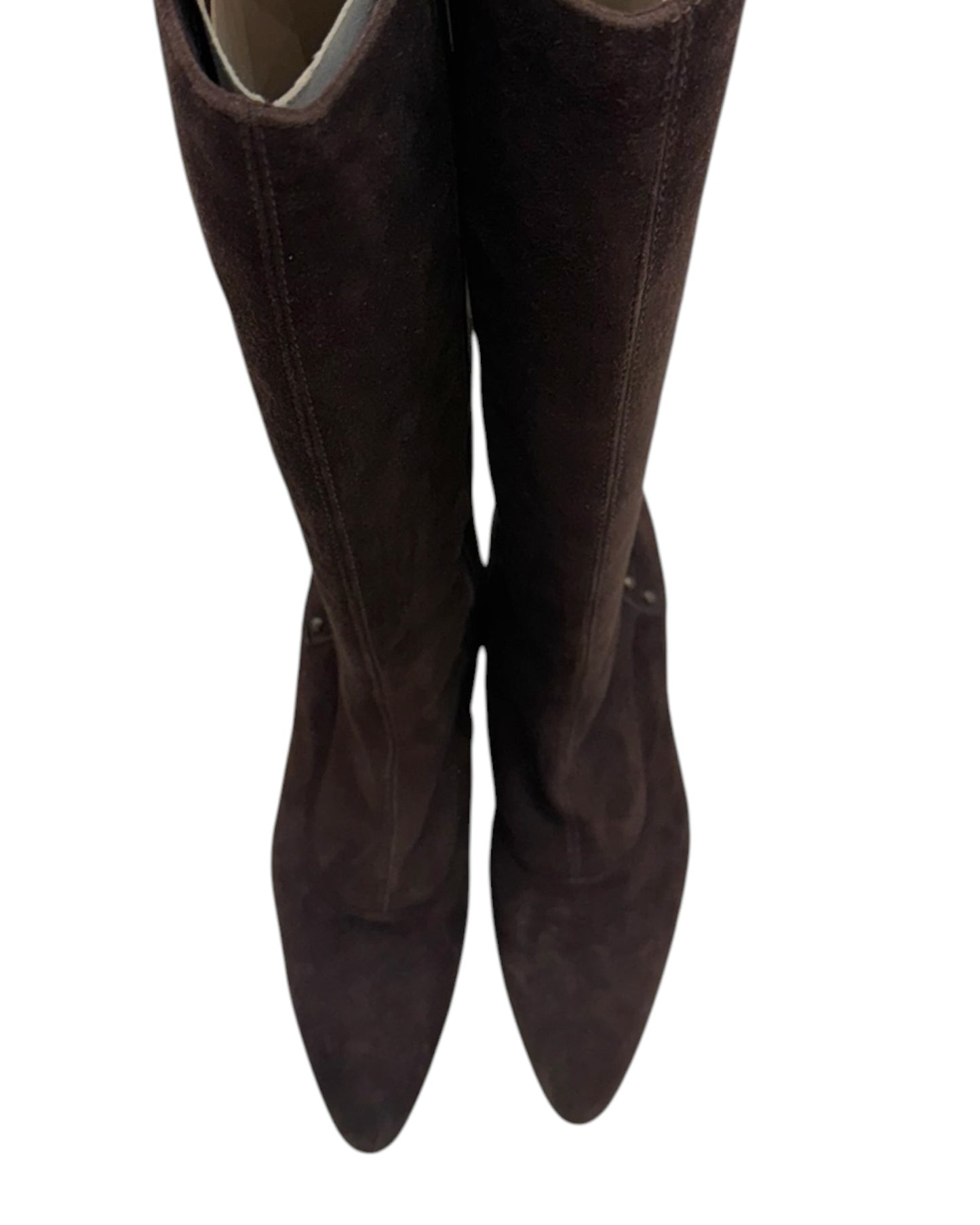 Pre-Loved Aquatalia Brown Suede Knee-High Boots