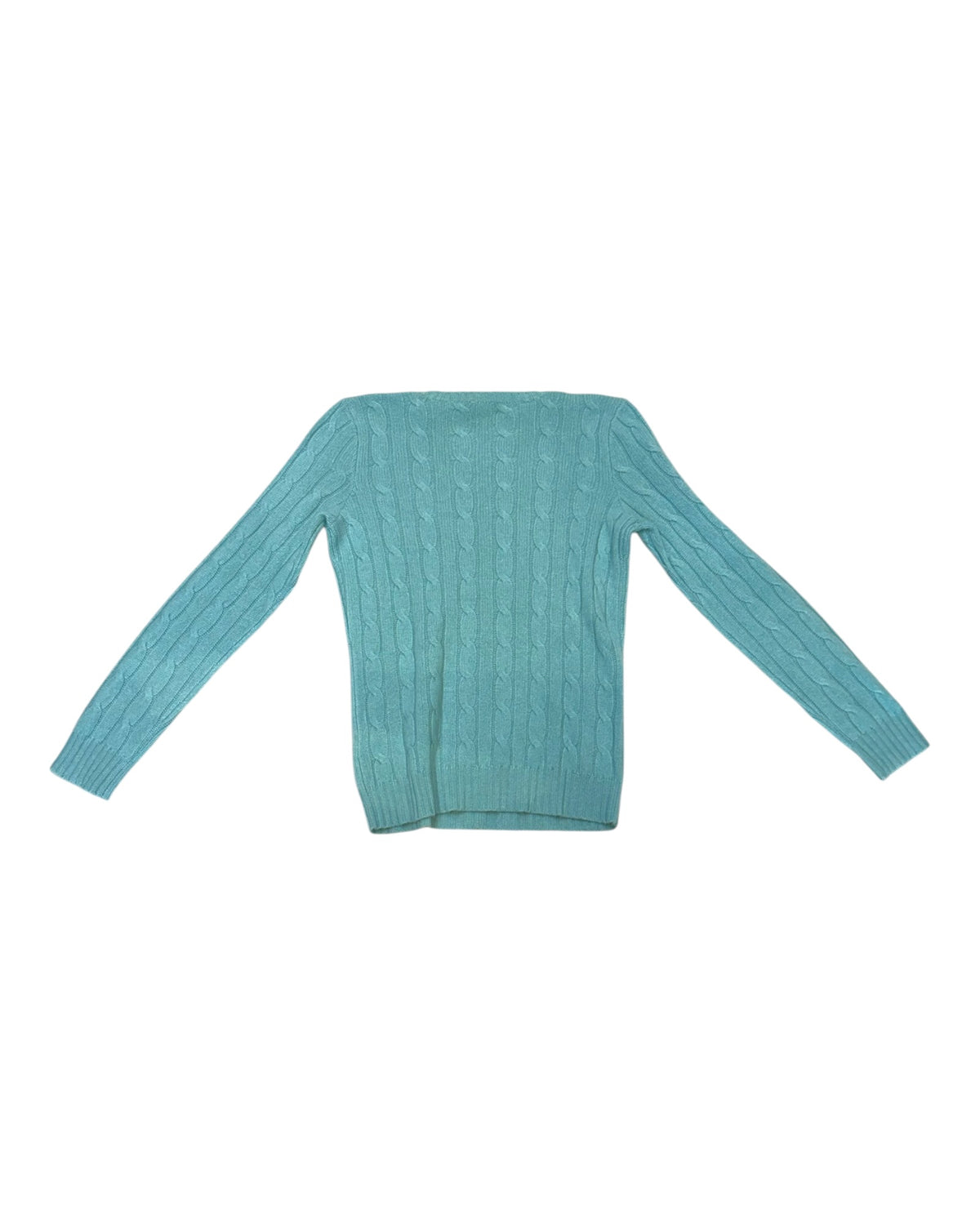 Pre-Loved POLO Ralph Lauren Turquoise Cashmere Sweater
