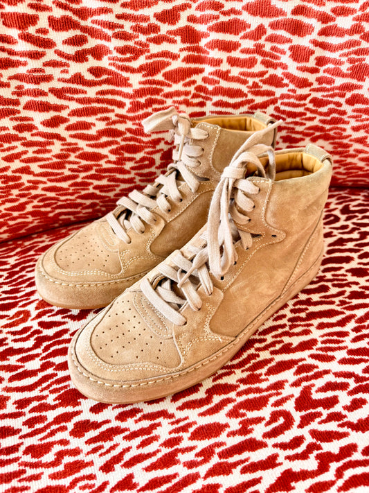 Pre-Loved Ralph Lauren High-Top Suede Sneakers