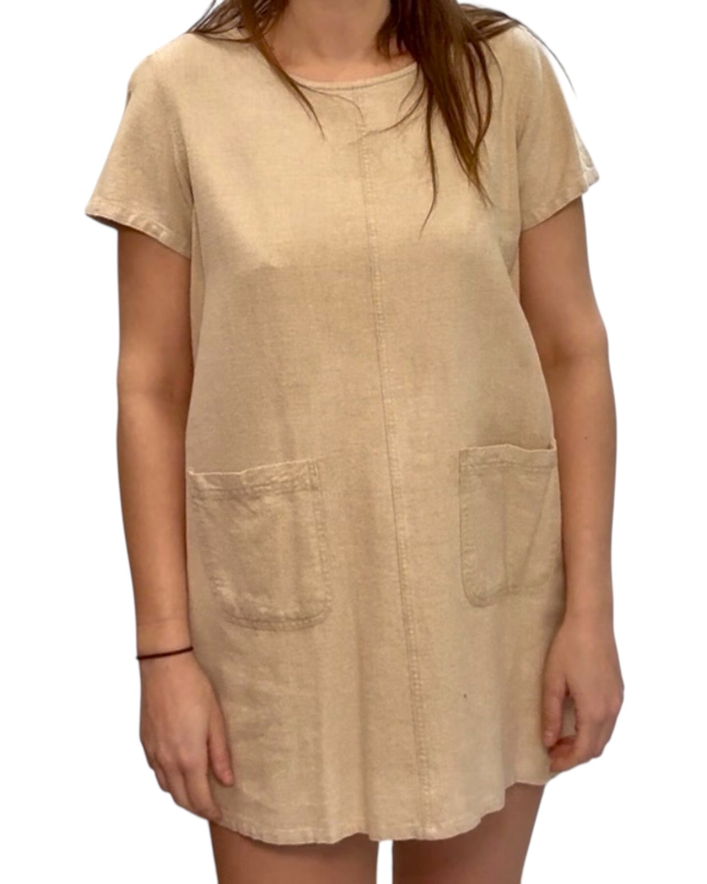 Vintage Linen Tunic Dress