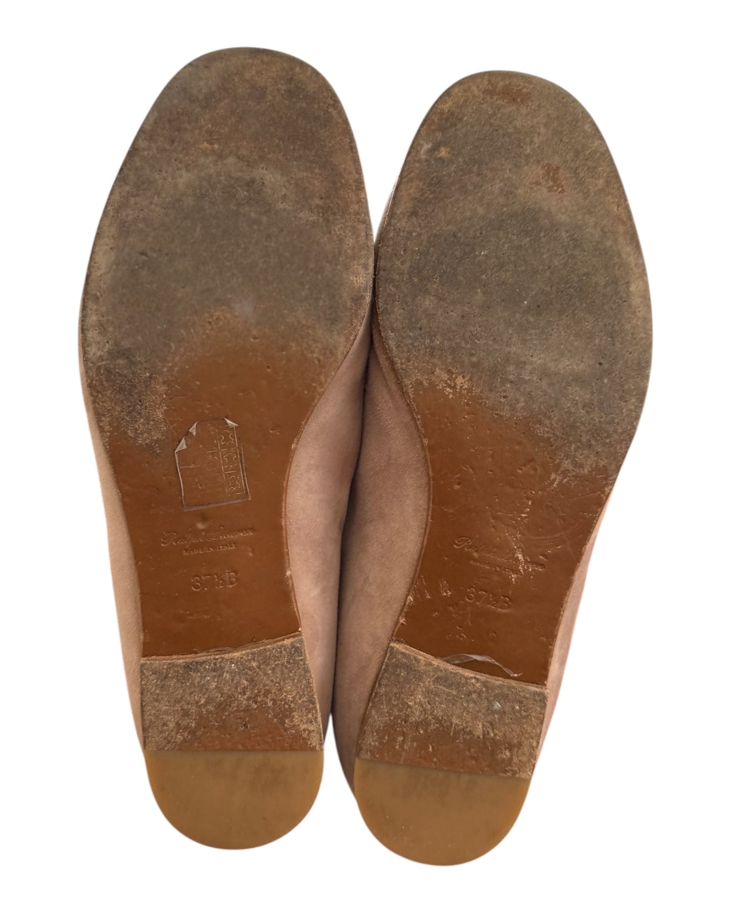 Pre-Loved Ralph Lauren Purple Label Pink Suede Loafers