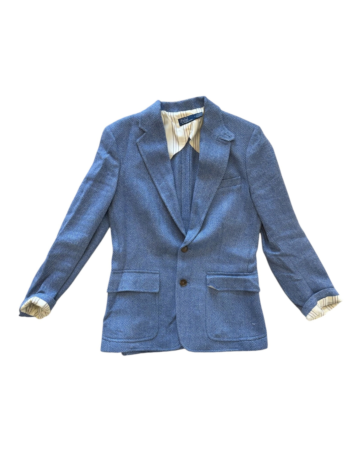 Pre-Loved POLO Ralph Lauren Blue Tweed Blazer