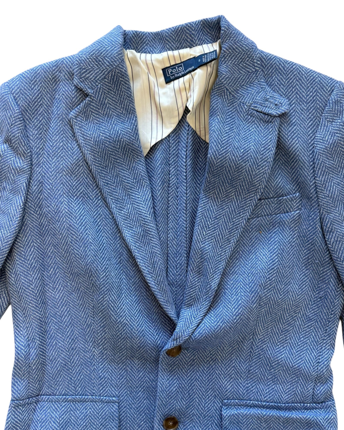 Pre-Loved POLO Ralph Lauren Blue Tweed Blazer