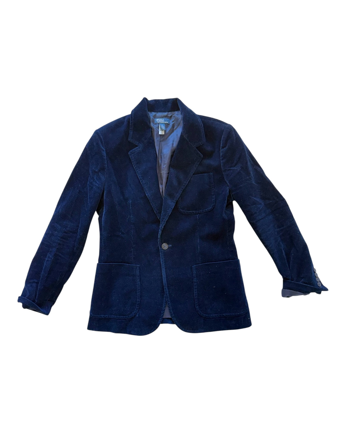Pre-Loved POLO Ralph Lauren Blue Corduroy Blazer
