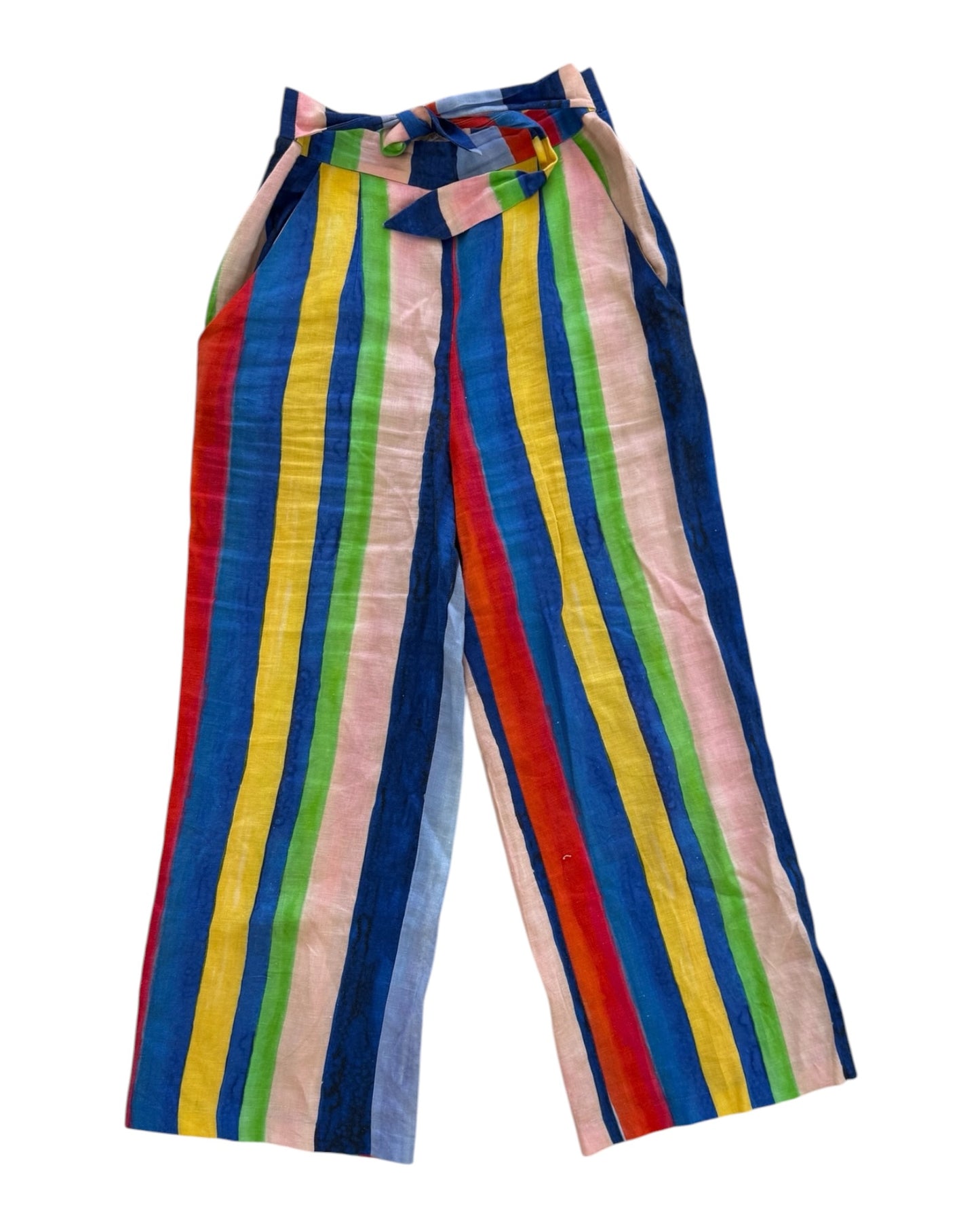 Pre-Loved Mara Hoffman Rainbow Linen Pants