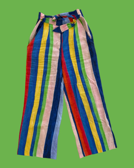 Pre-Loved Mara Hoffman Rainbow Linen Pants