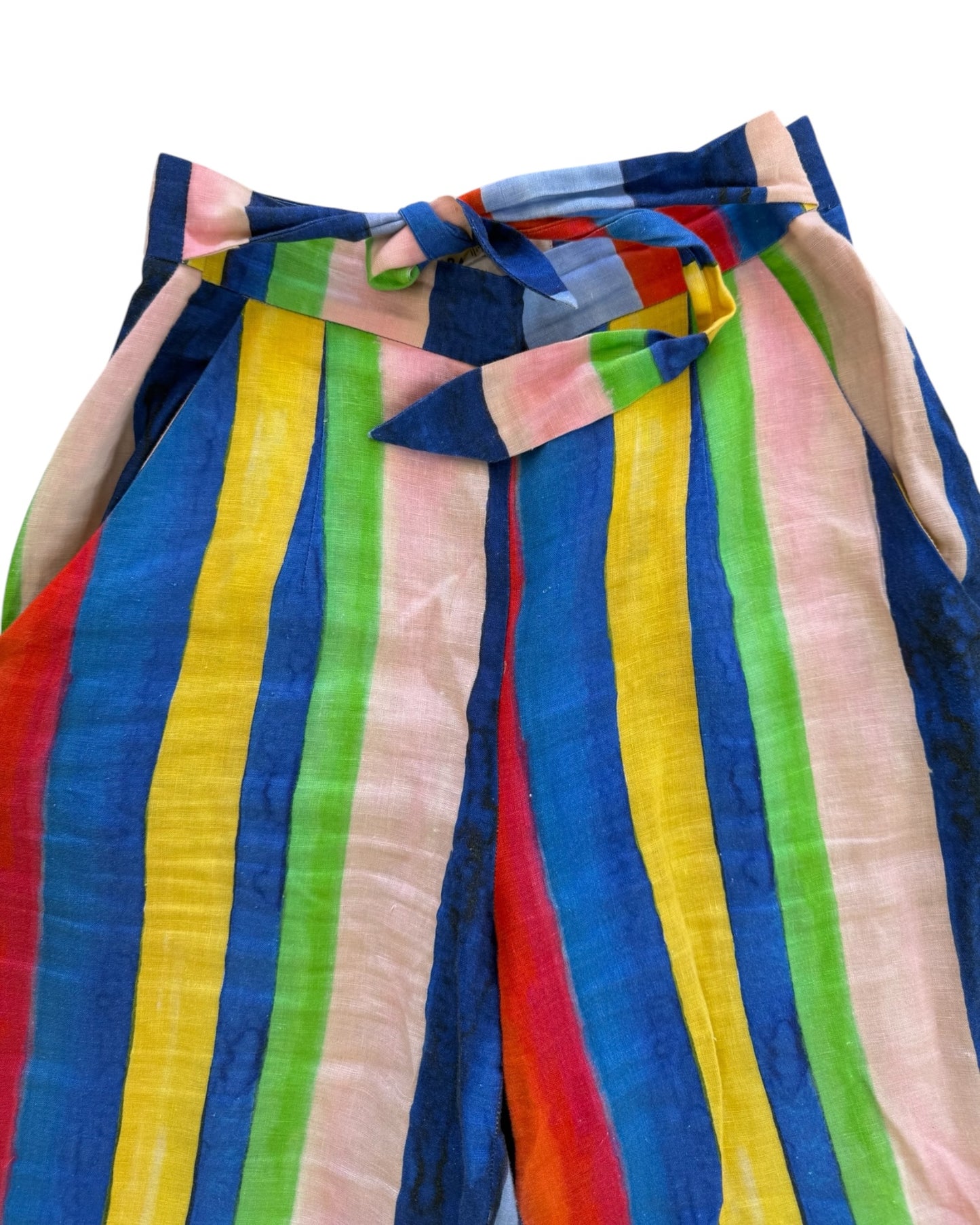 Pre-Loved Mara Hoffman Rainbow Linen Pants