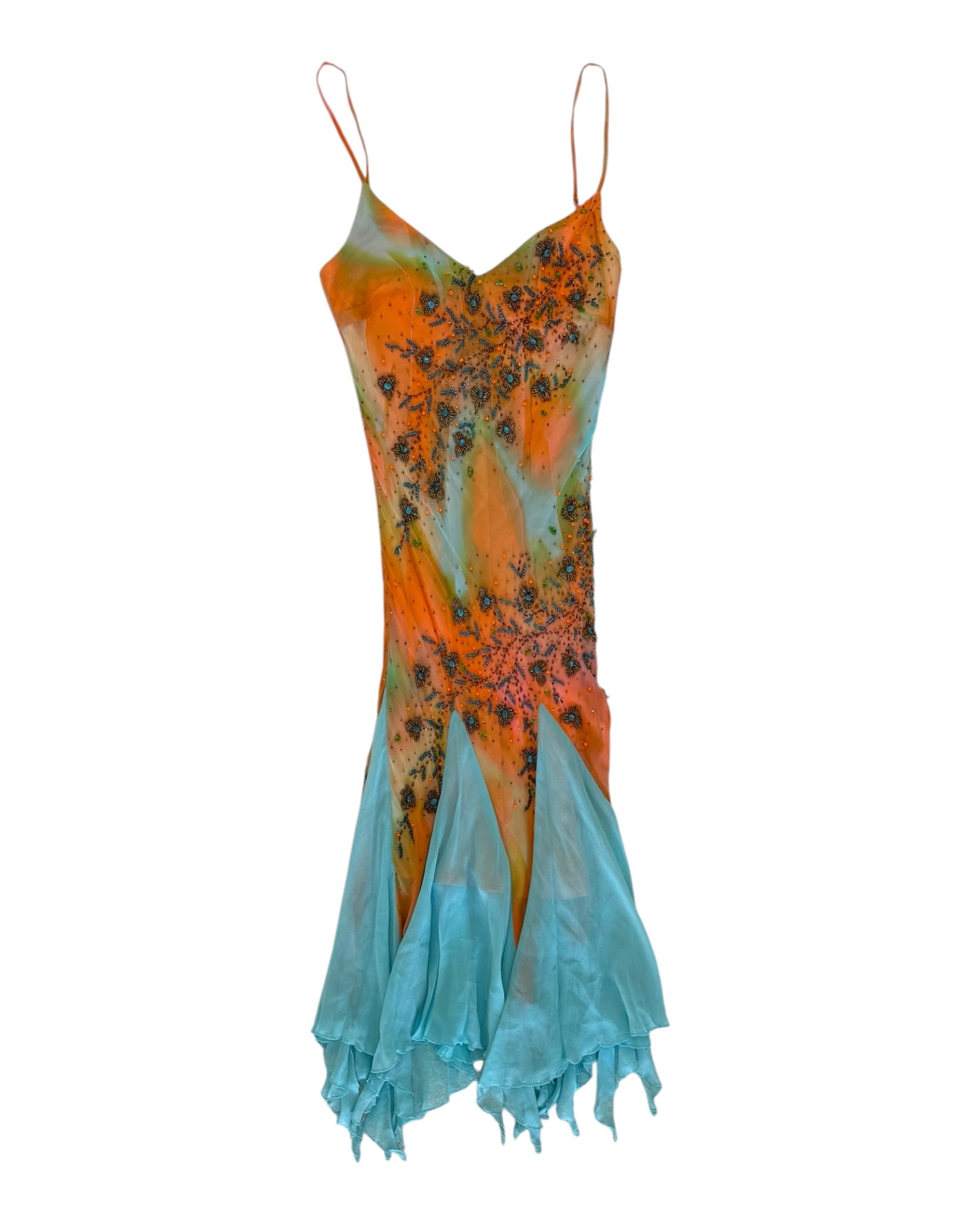 Vintage Sue Wong Beaded Silk Dress