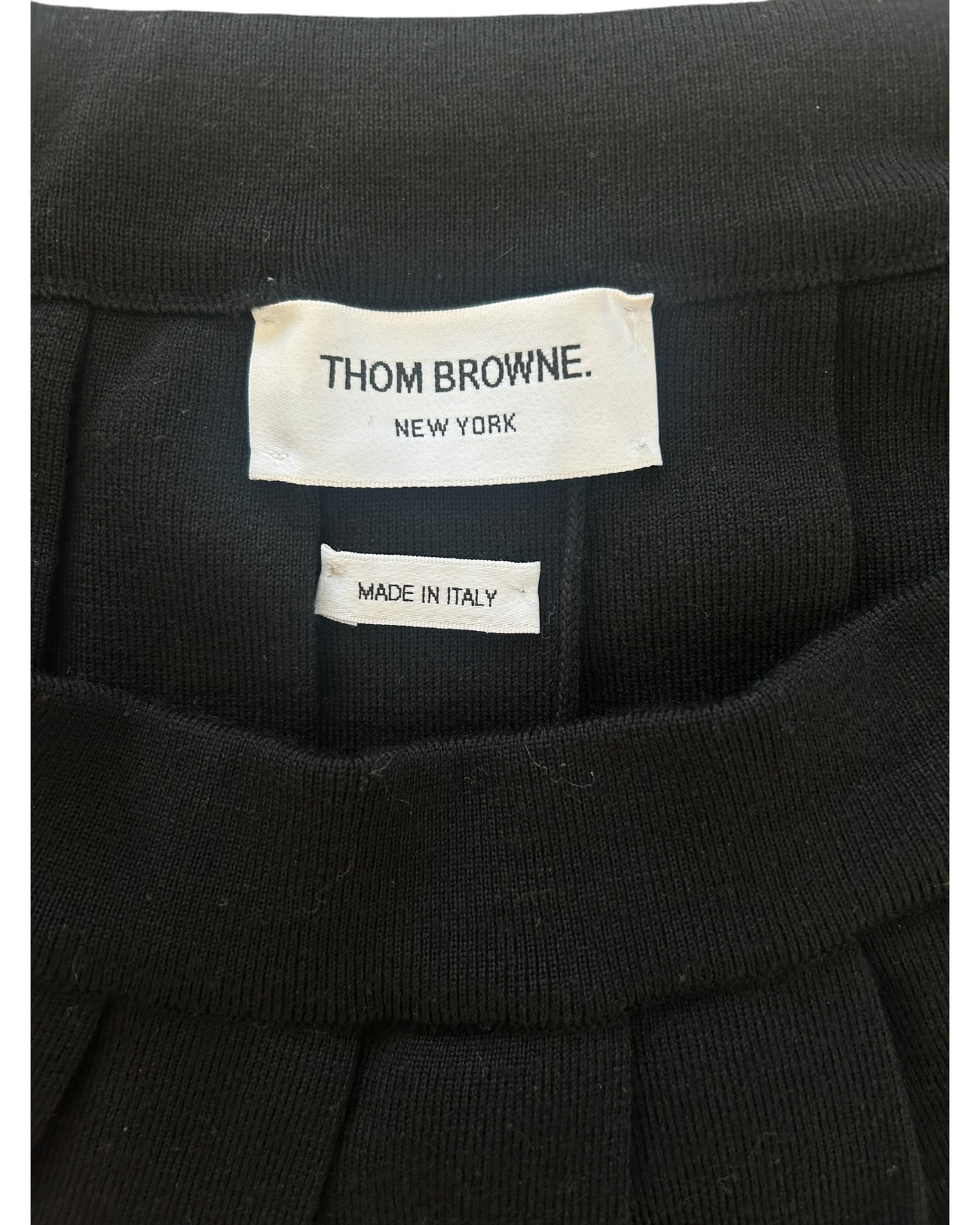 Pre-Loved Thom Browne Pleated Mini Skirt
