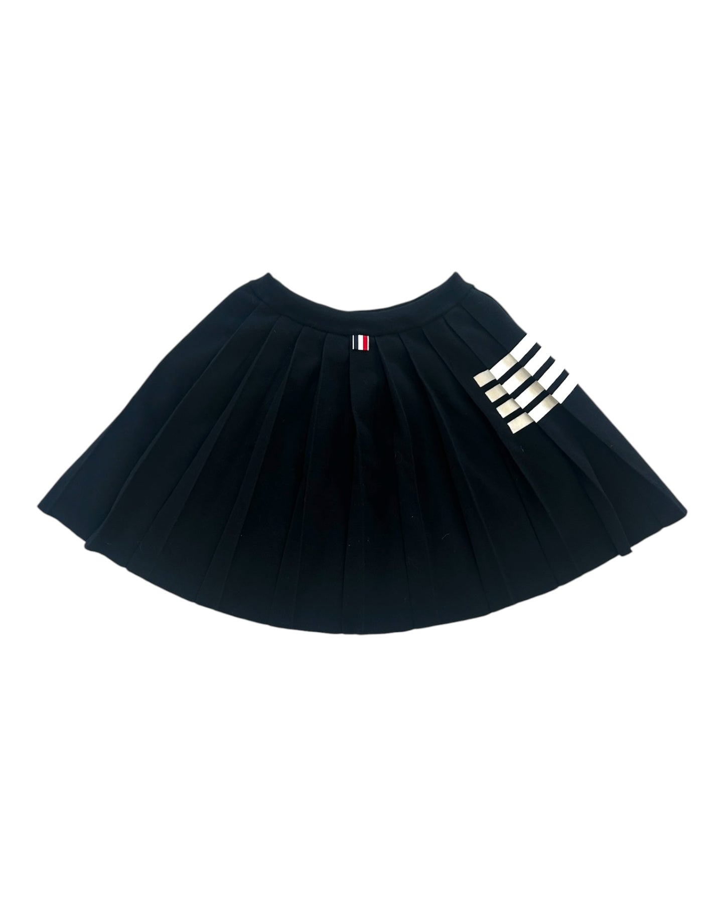 Pre-Loved Thom Browne Pleated Mini Skirt