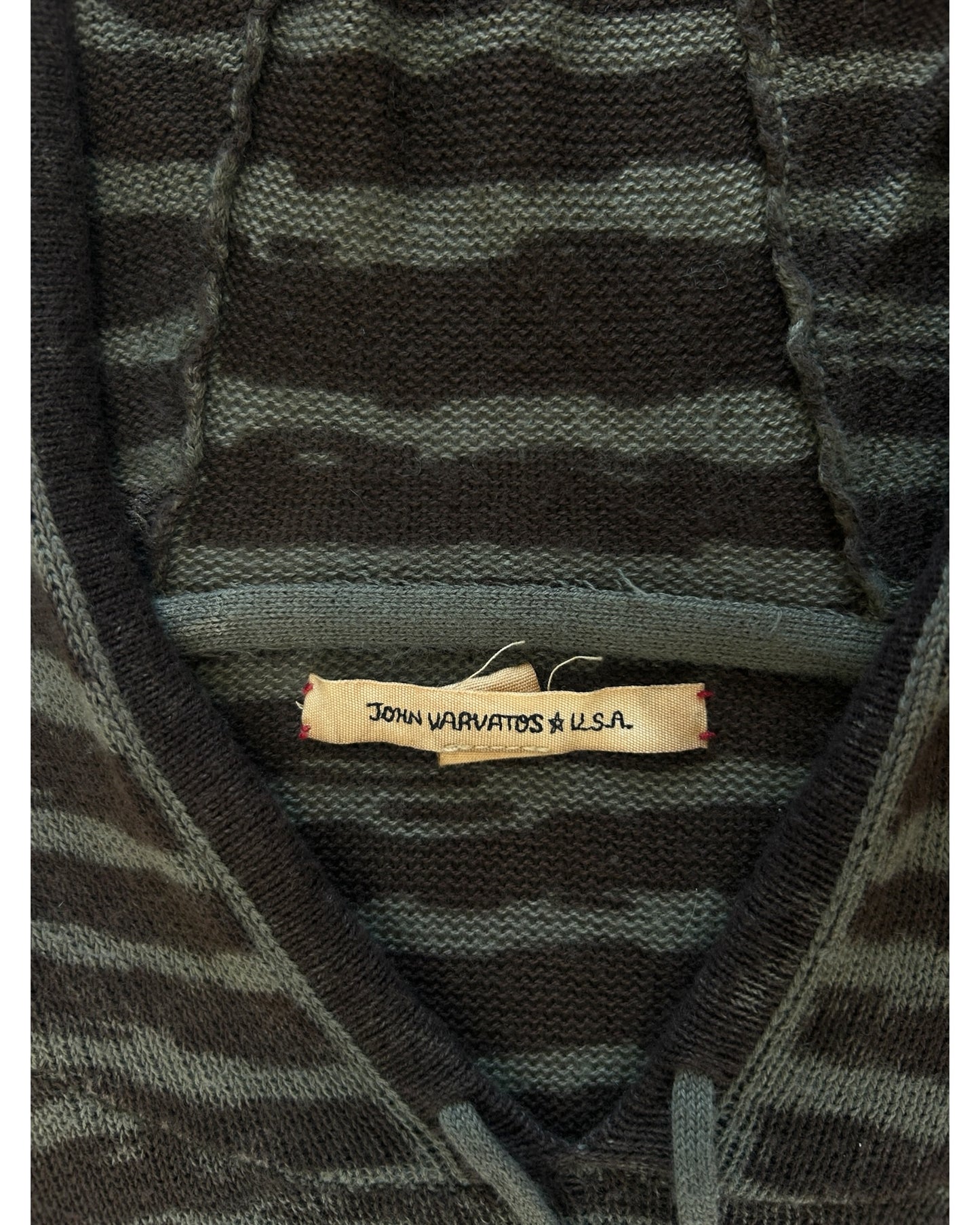 Pre-Loved John Varvatos Green Stripe Hoodie