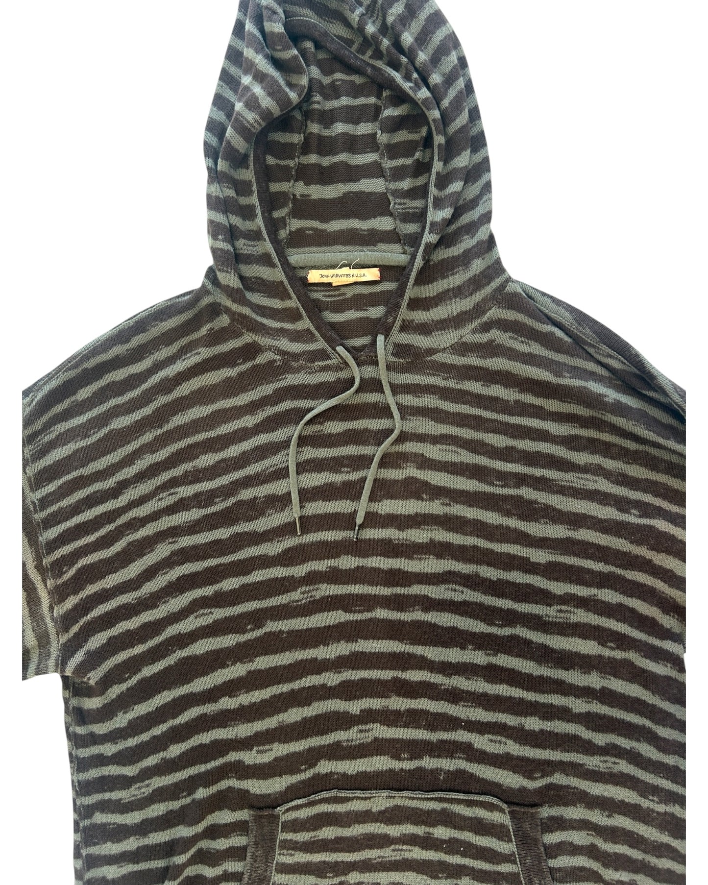 Pre-Loved John Varvatos Green Stripe Hoodie