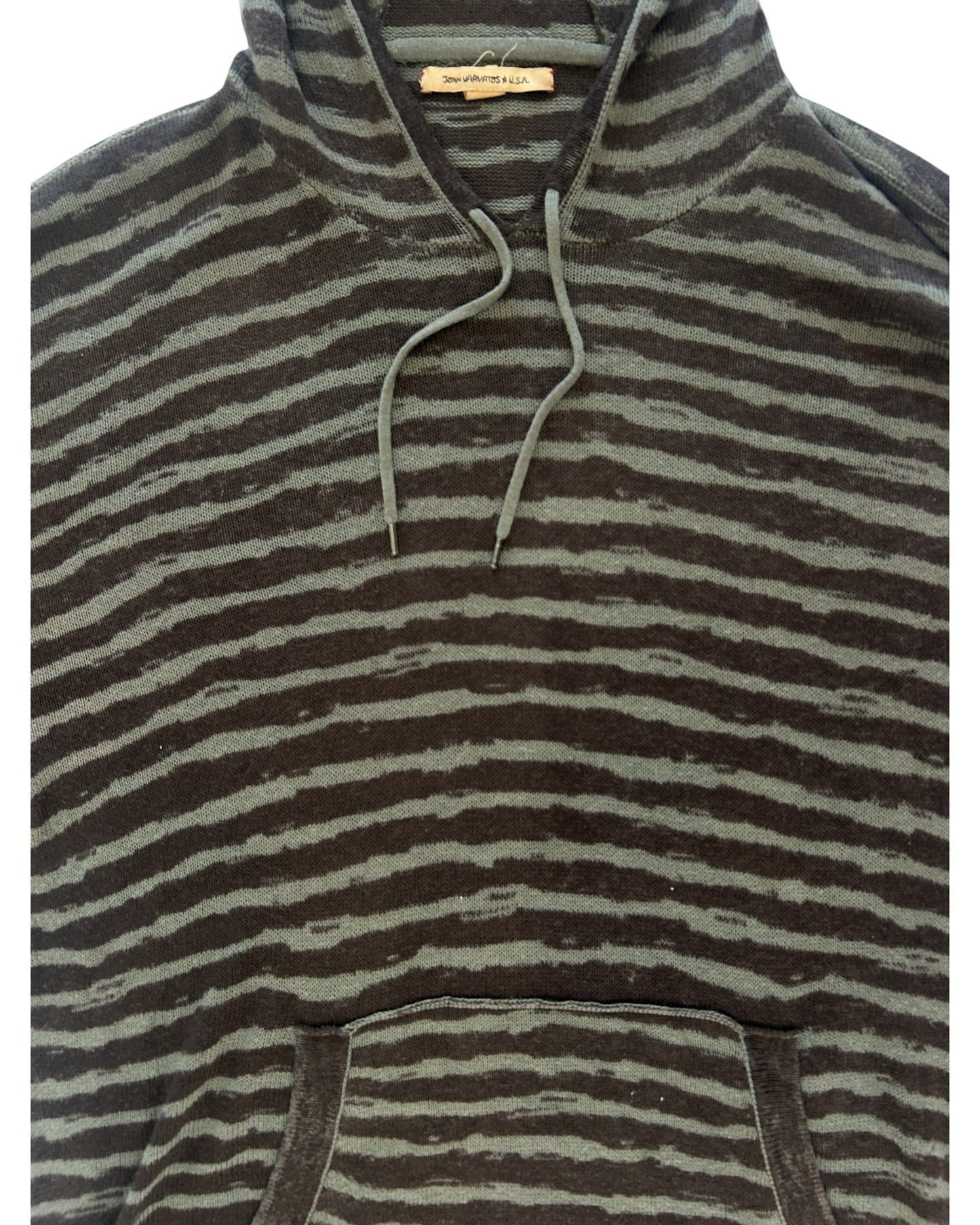 Pre-Loved John Varvatos Green Stripe Hoodie