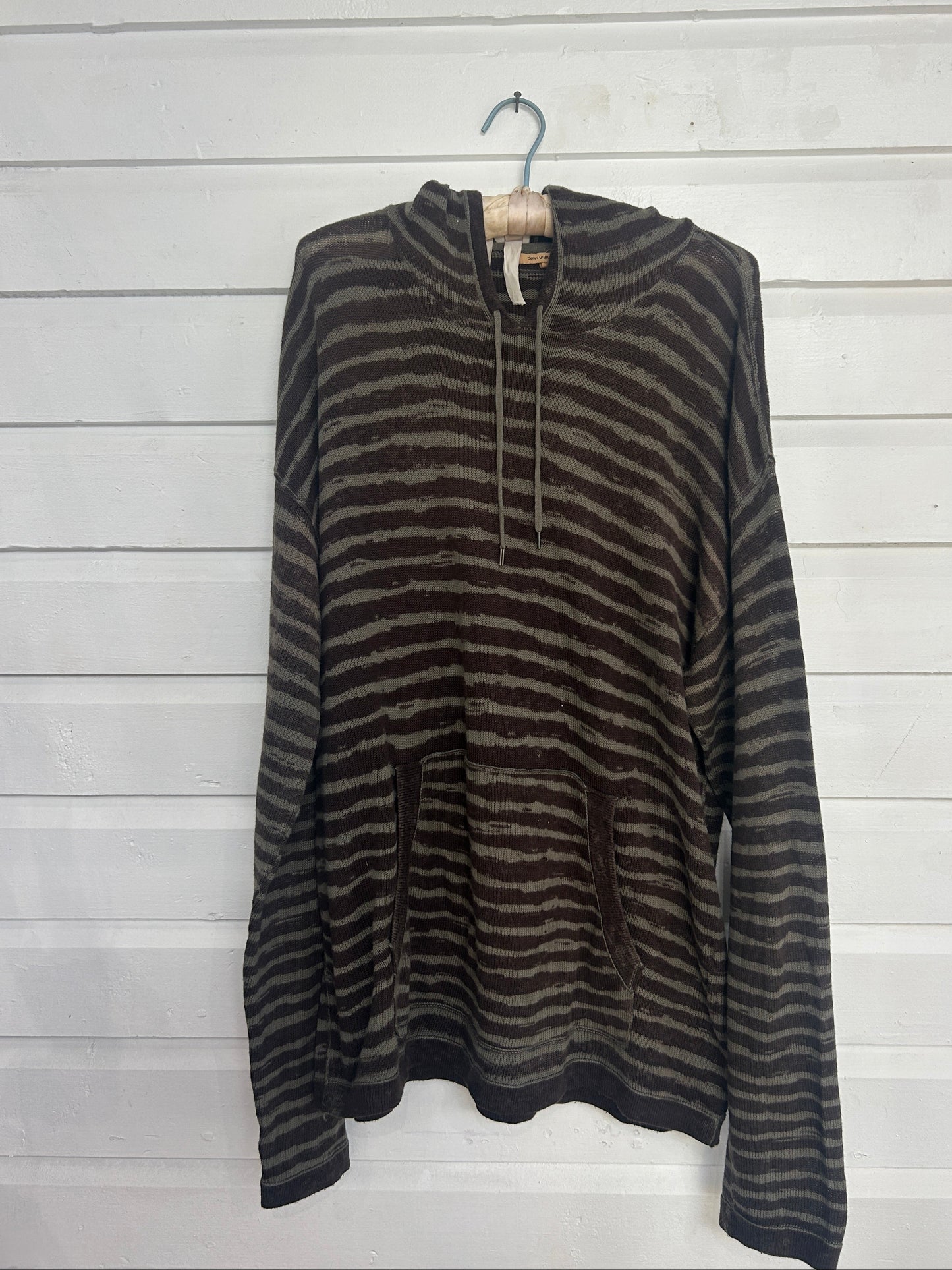Pre-Loved John Varvatos Green Stripe Hoodie