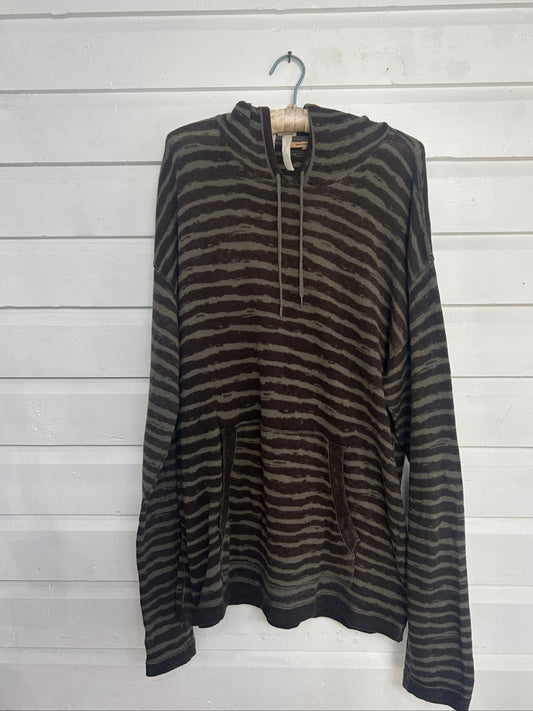 Pre-Loved John Varvatos Green Stripe Hoodie